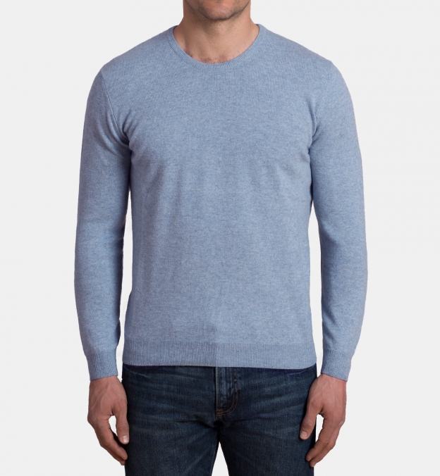 cashmere light blue sweater