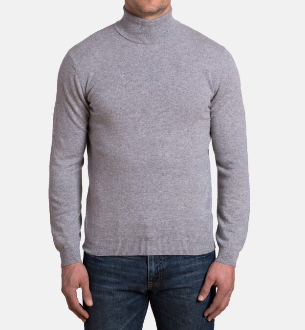 light grey turtle neck