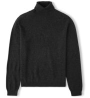 Thumb Photo of Charcoal Cashmere Turtleneck Sweater