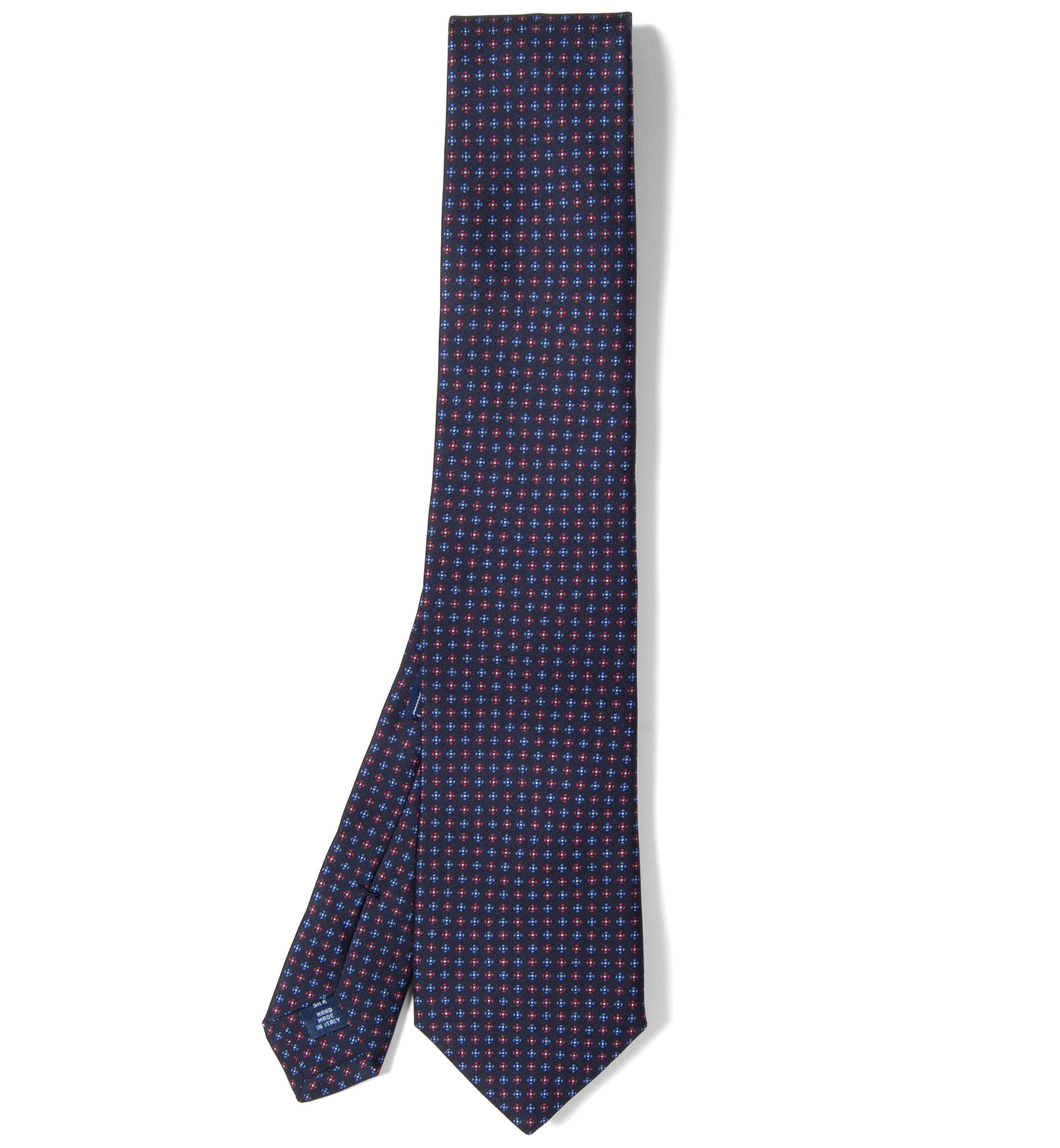 Lombardia Navy Print Tie by Proper Cloth