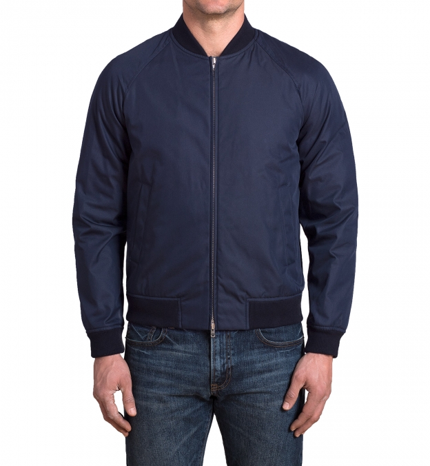Wythe Cotton and Nylon Bomber Jacket by Proper Cloth