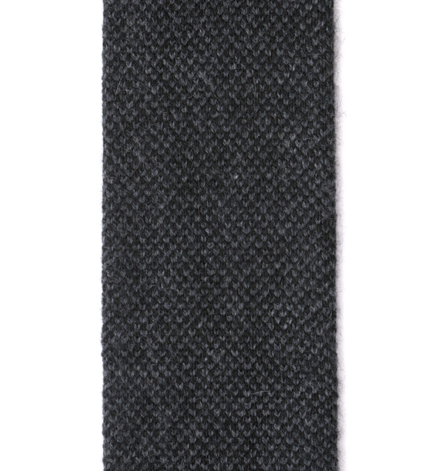 Charcoal Cashmere Knit Tie