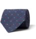 Zoom Thumb Image 13 of Slate Blue Foulard Madder Silk Tie