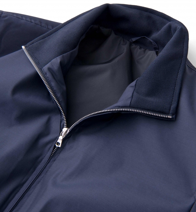 Lucca Navy Wool and Silk Performance Jacket by Proper Cloth