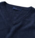 Zoom Thumb Image 1 of Slate Blue Merino V-Neck Sweater