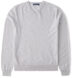 Natural Melange Merino V-Neck Sweater Product Thumbnail 1