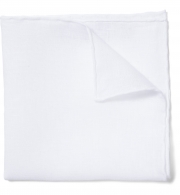 Thumb Photo of Essential White Linen Pocket Square