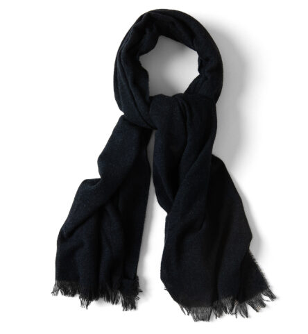 Navy Cashmere Scarf by Proper Cloth
