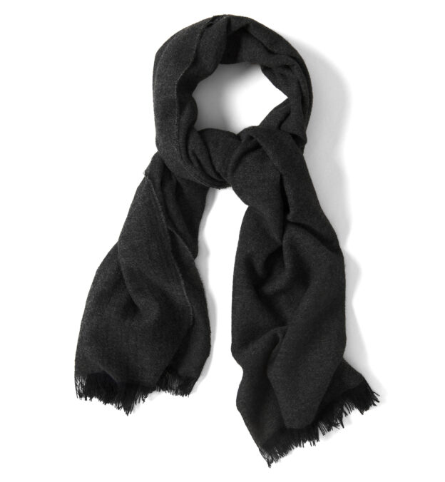 charcoal cashmere scarf