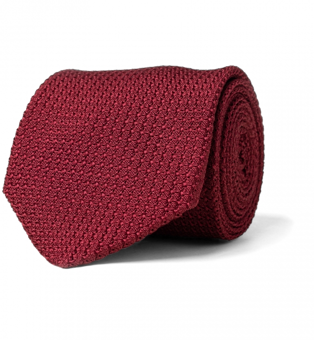 Scarlet Silk Grenadine Tie by Proper Cloth