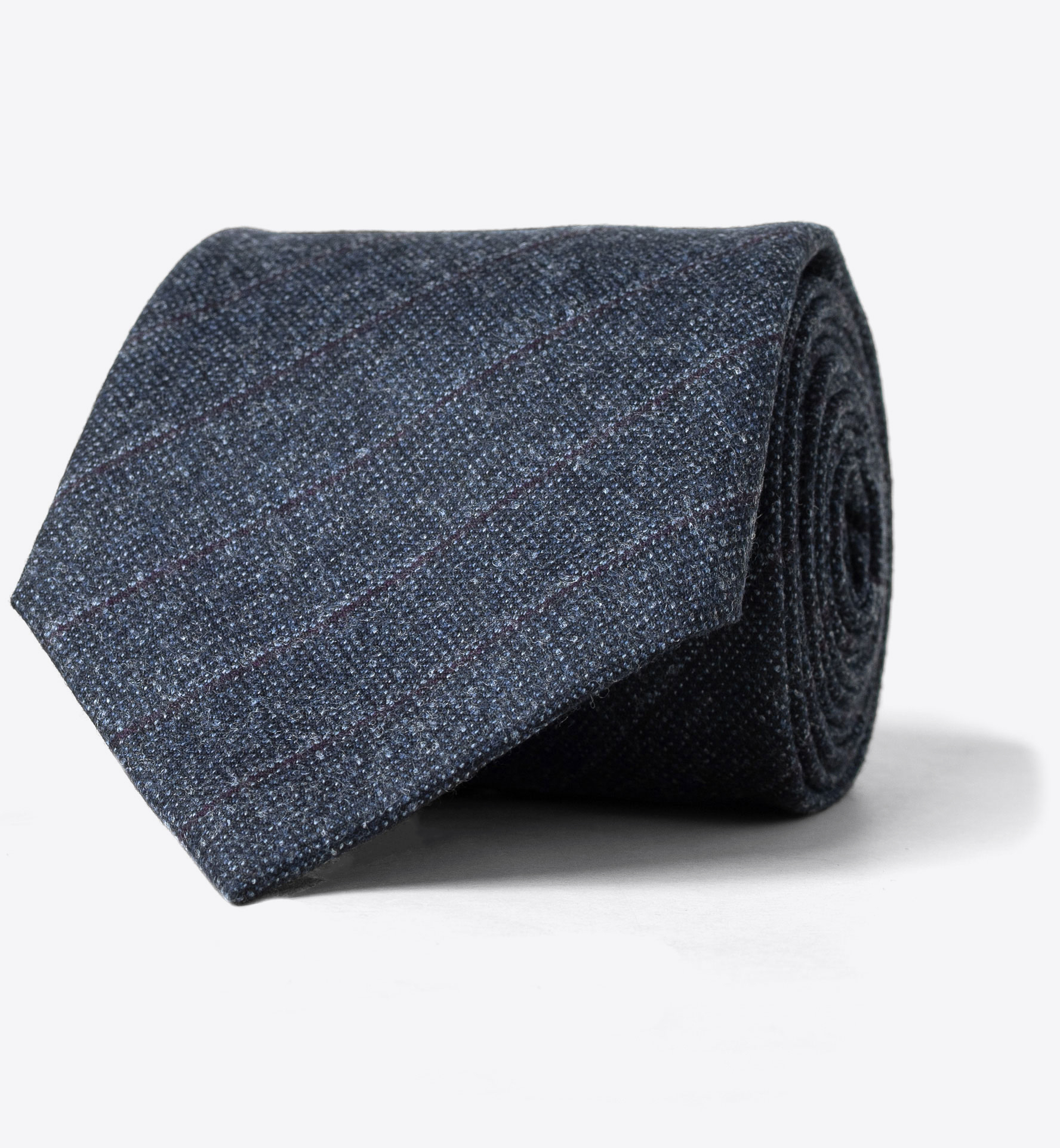 Slate Pinstripe Wool Tie by Proper Cloth