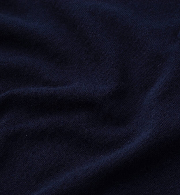 Navy Cashmere V-Neck Sweater by Proper Cloth