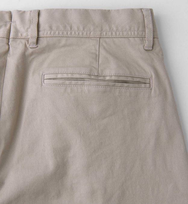 Bowery Beige Stretch Cotton Chino by Proper Cloth