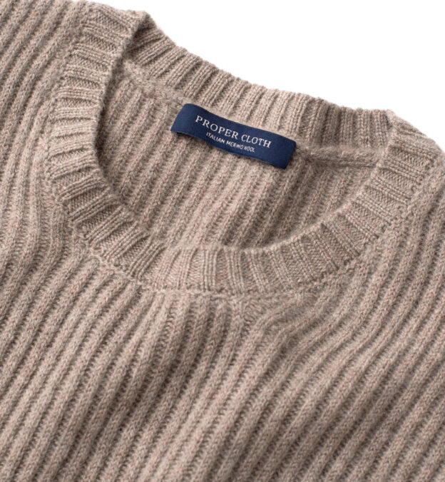 taupe cashmere sweater