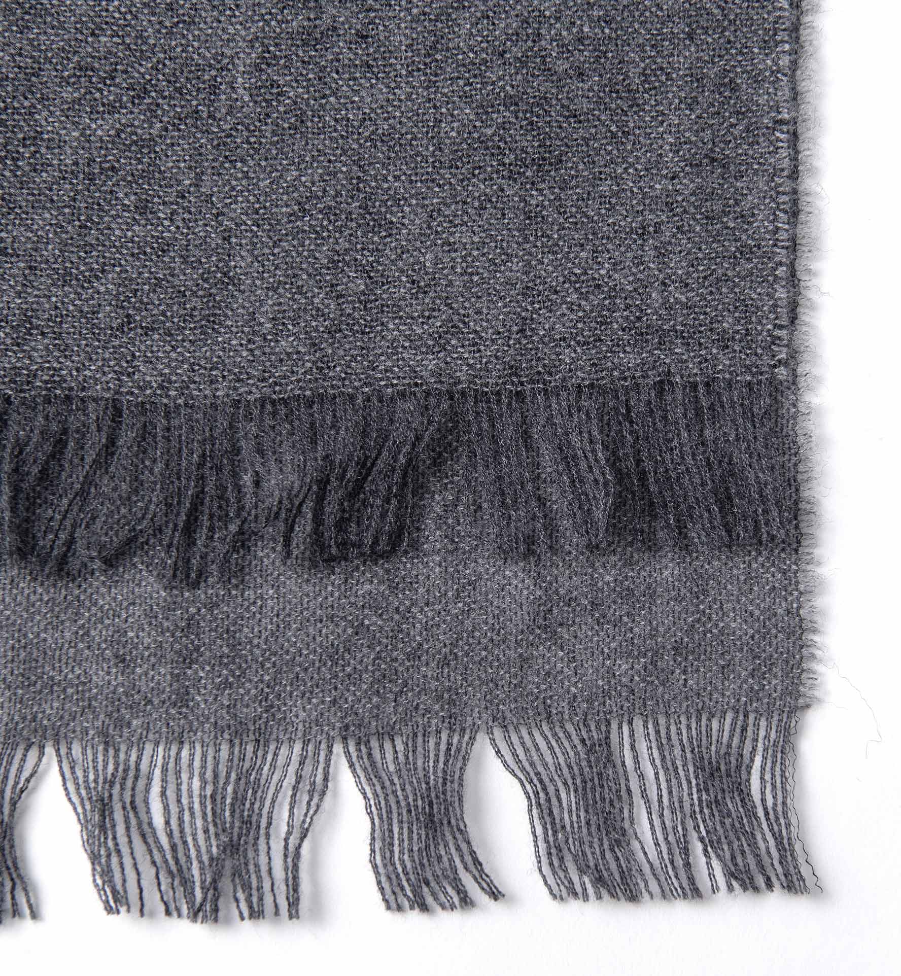 Grey Wool Gauze Scarf by Proper Cloth