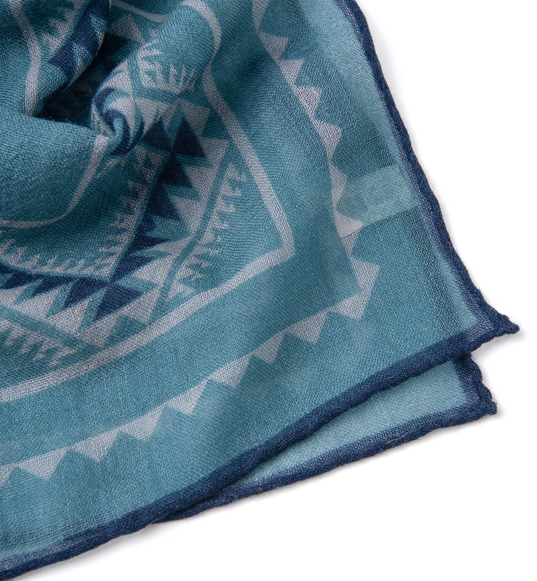 Teal Southwest Wool Bandana by Proper Cloth