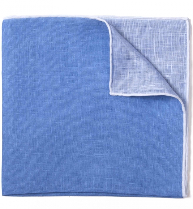 Coral Culcross Linen Pocket Square main image 0
