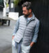 Brera Light Grey Merino Wool Zip Vest Product Thumbnail 5