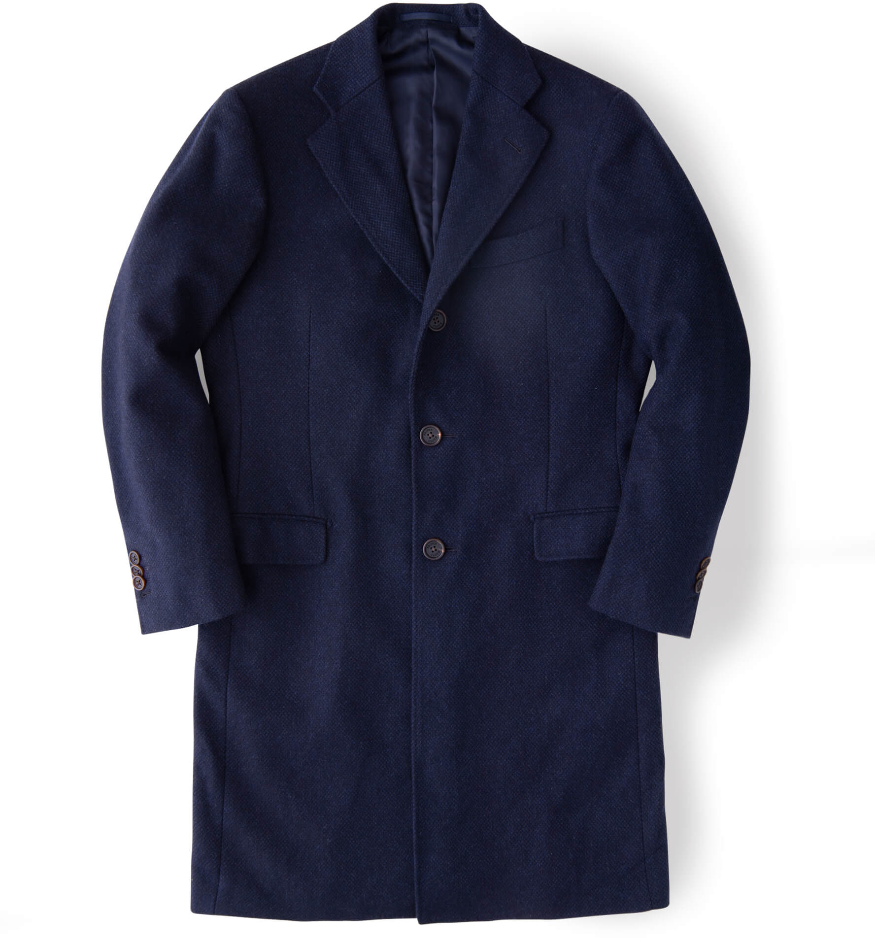 Bleecker Navy Wool and Cashmere Coat by Proper Cloth