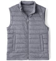 Suggested Item: Brera Grey Knit Merino Wool Zip Vest