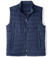 Suggested Item: Brera Navy Glen Plaid Cotton and Linen Zip Vest