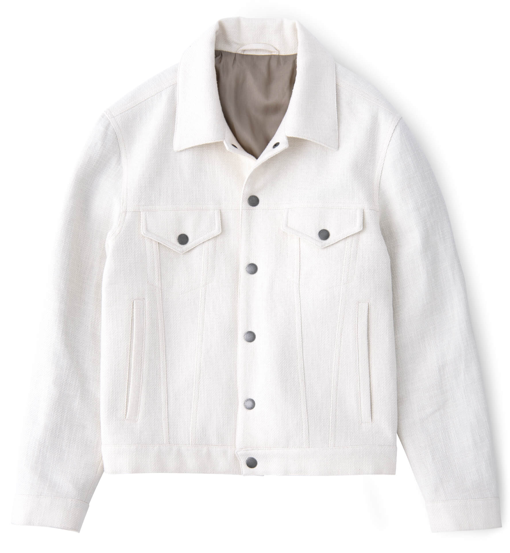 Lafayette Cream Trucker Jacket by Proper Cloth