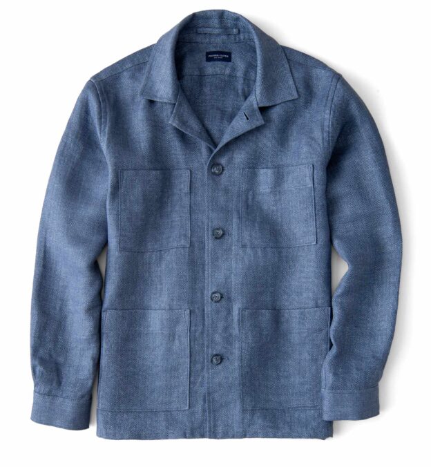 herringbone shirt jacket