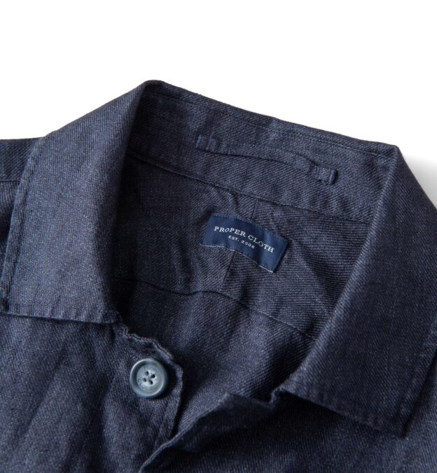 navy blue over shirt