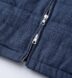 Brera Navy Glen Plaid Cotton and Linen Zip Vest Product Thumbnail 3