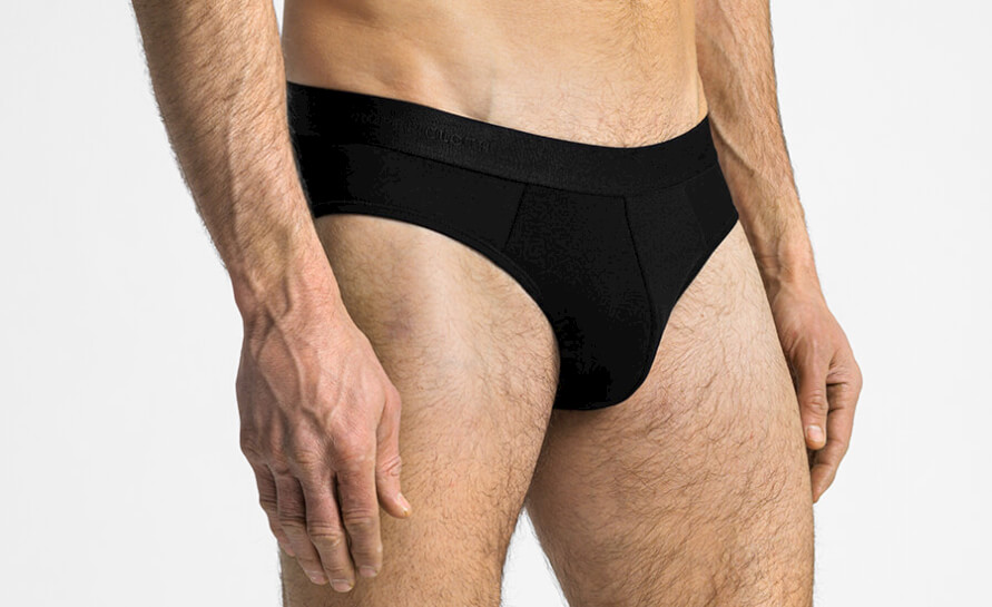 Black Omega Mens Top Elastic Brief Underwear at Rs 83/piece in