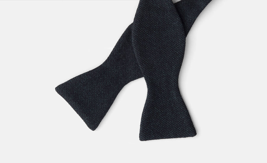 Hunter Textured Wool Bow Tie by Proper Cloth
