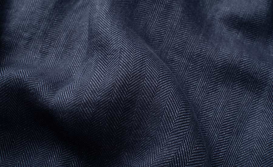 Navy Herringbone Linen Shirt Jacket by Proper Cloth