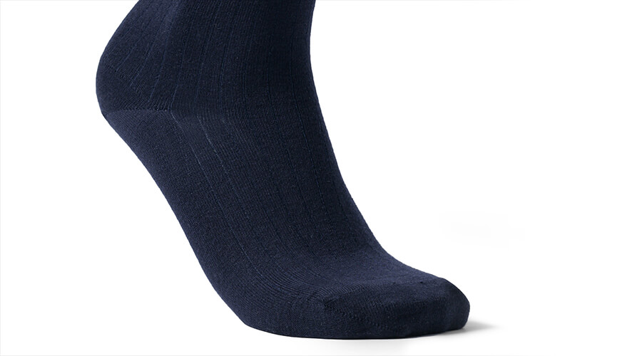 Navy Mid-Calf Dress Sock - Proper Cloth Navy Mid-Calf Dress Sock - Proper Cloth