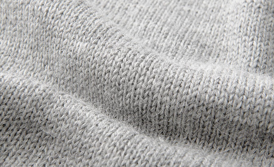 Grey Wool and Alpaca Heavy Crewneck Sweater by Proper Cloth