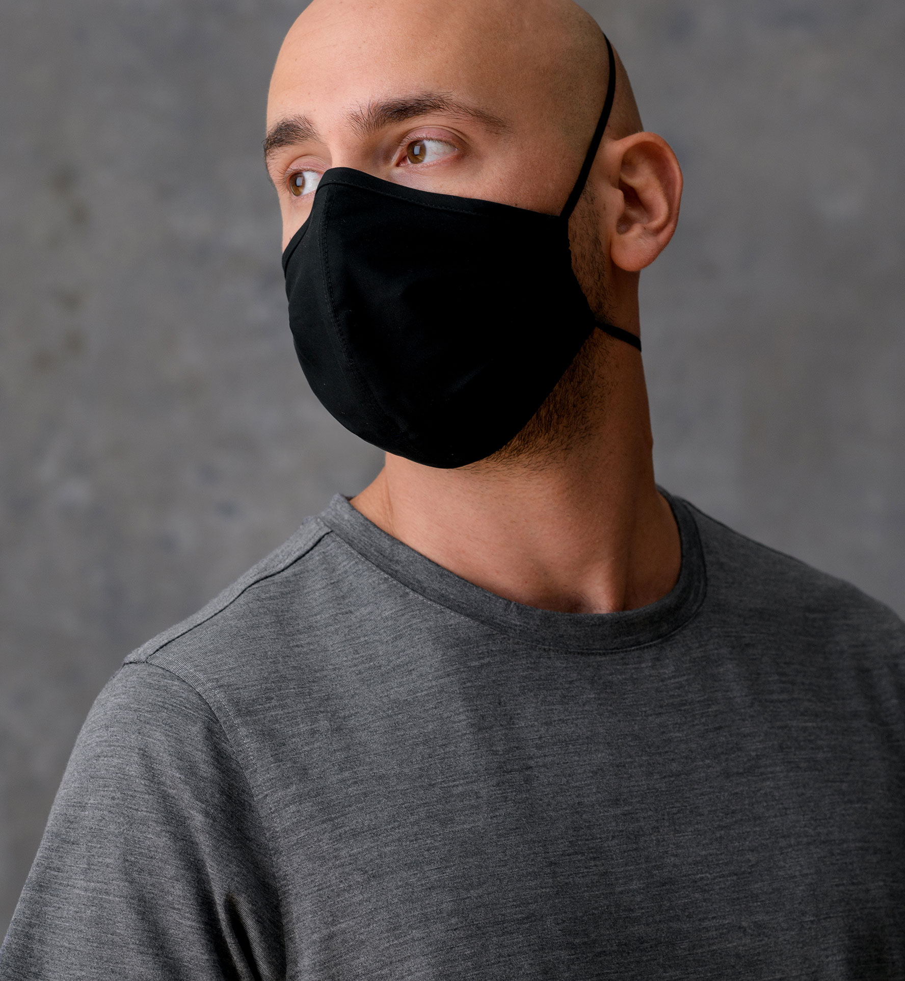 The Everyday Mask v1.3 - 120s Black Broadcloth (Single Mask) by Proper ...