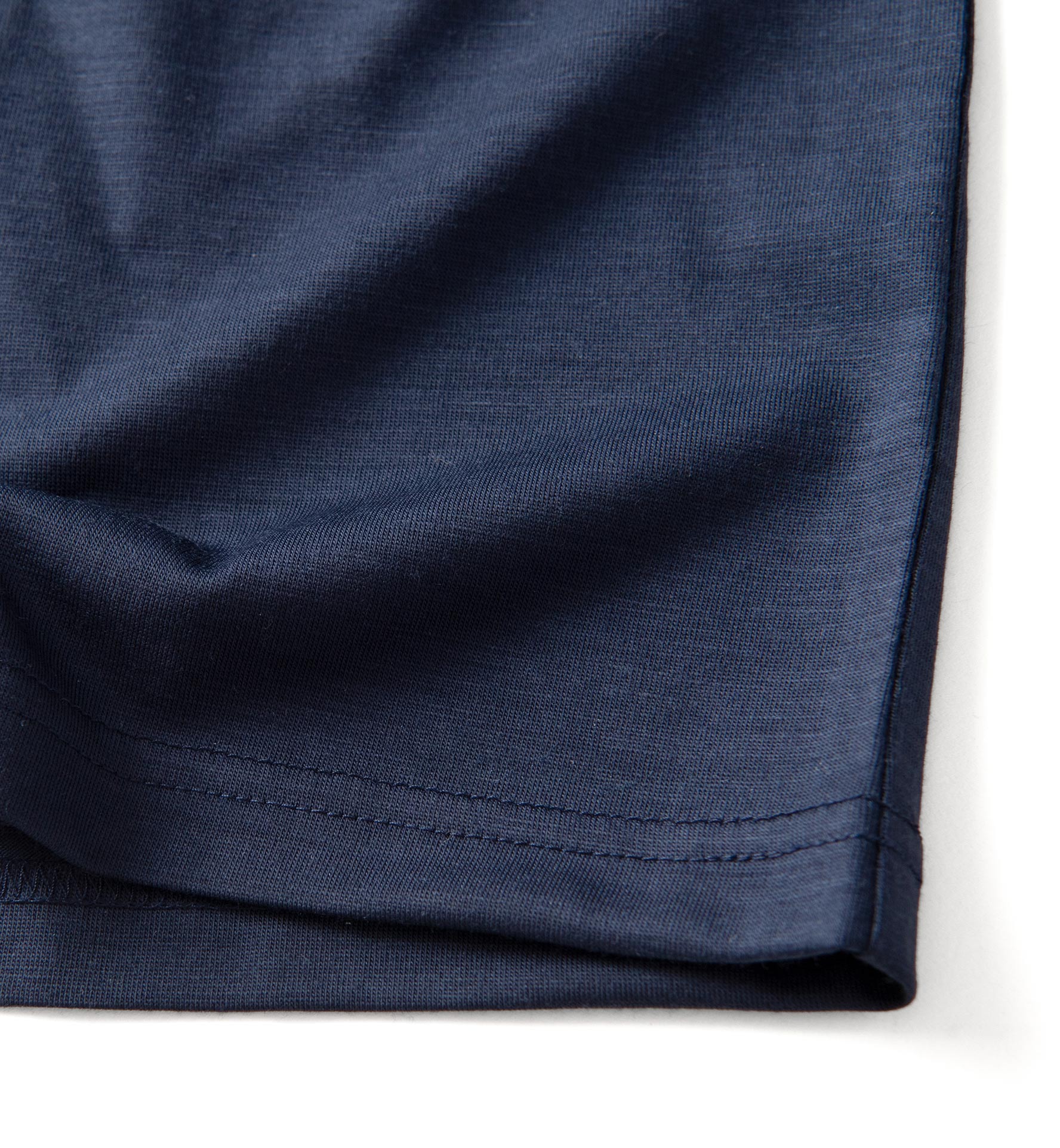 Navy Merino Wool VNeck TShirt by Proper Cloth