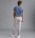 Zoom Thumb Image 6 of Di Sondrio Light Grey Stretch Linen Blend Chino