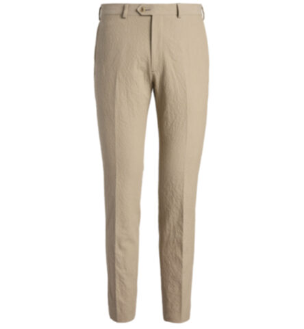 Beige Irish Linen Dress Pant - Custom Fit Tailored Clothing