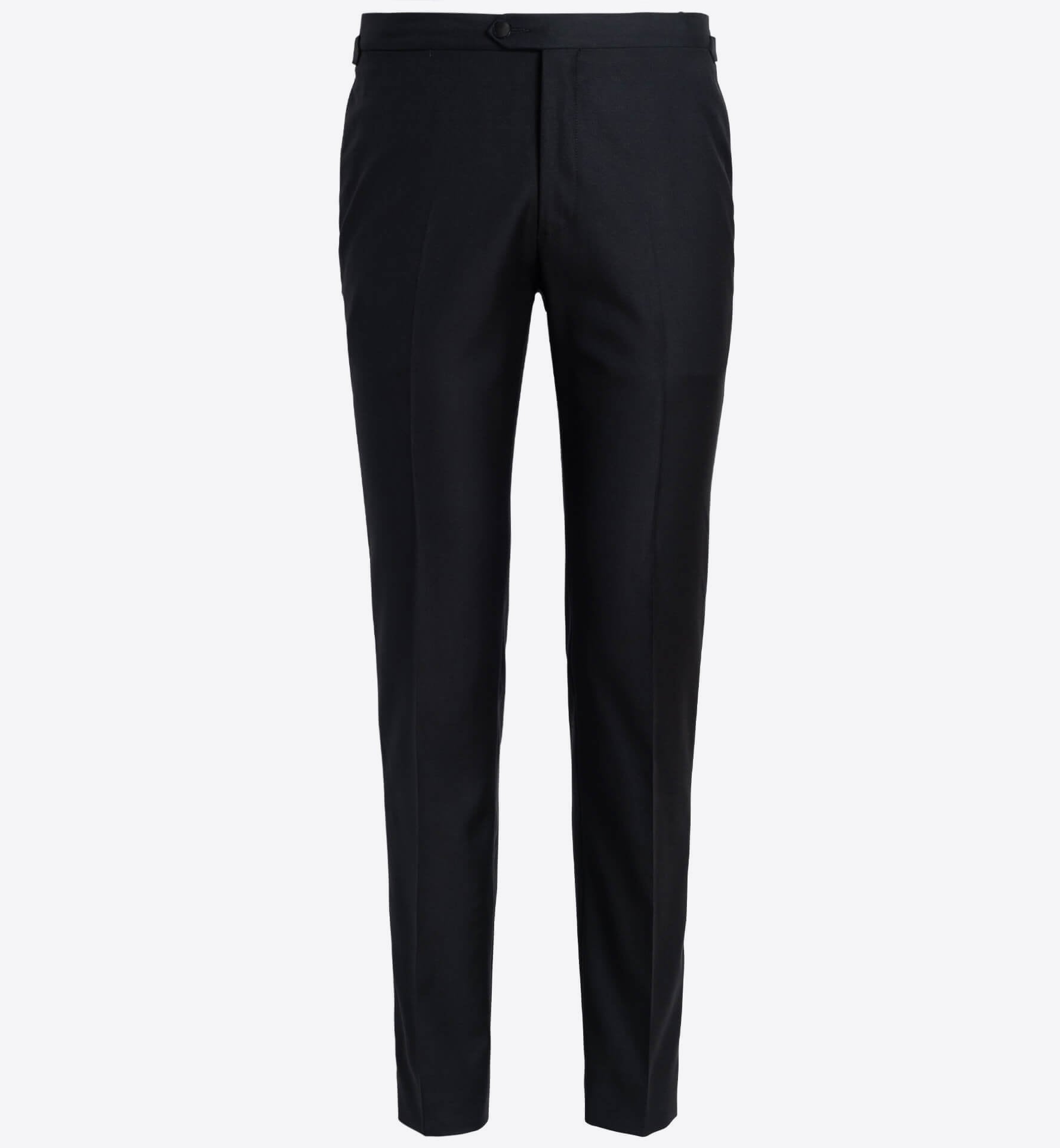 Mayfair Black Wool Tuxedo Pant - Custom Fit Tailored Clothing