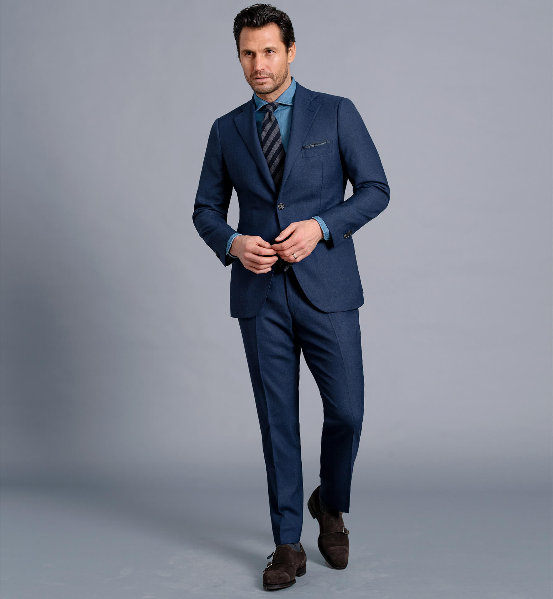 Allen Navy Comfort Fresco Suit - Custom Fit Tailored Clothing
