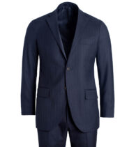 Suggested Item: Allen Navy Pinstripe S130s Wool Suit