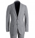 Zoom Thumb Image 1 of Allen Light Grey S120s Pinstripe Tropical Wool Suit