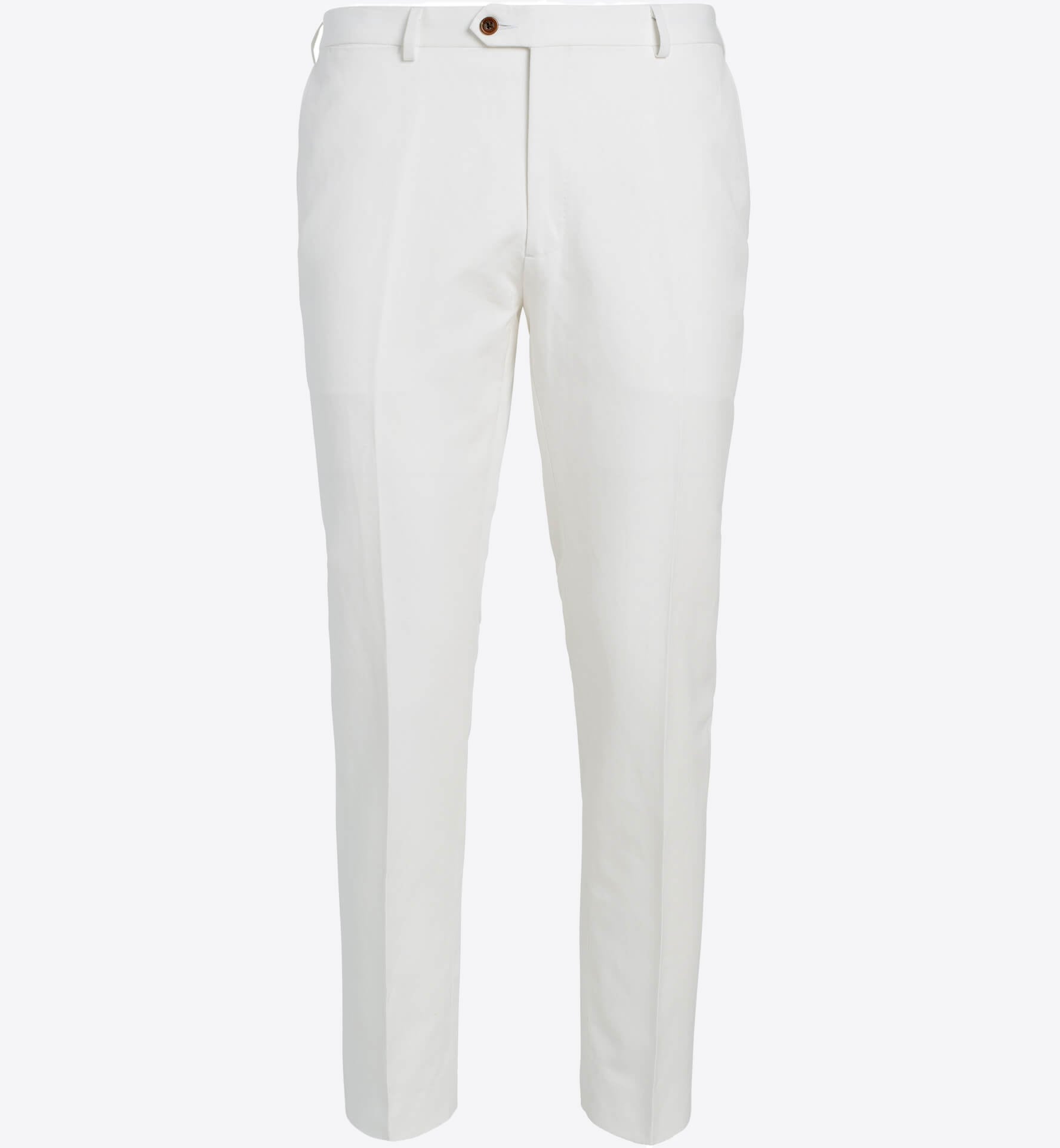 white cotton trousers