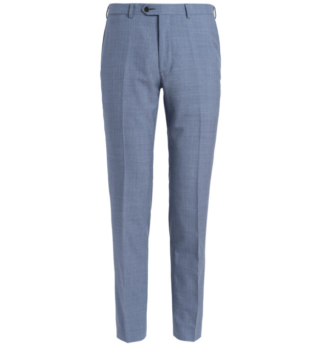 Drago Faded Blue S130s Tropical Wool Dress Pant - Custom Fit Tailored ...