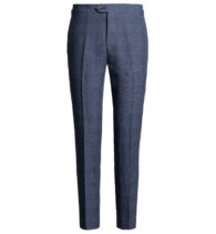 Suggested Item: Allen Navy Plaid Linen Wool and Silk Dress Pant