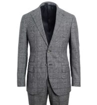 Suggested Item: Allen Grey Melange S130s Glen Plaid Suit
