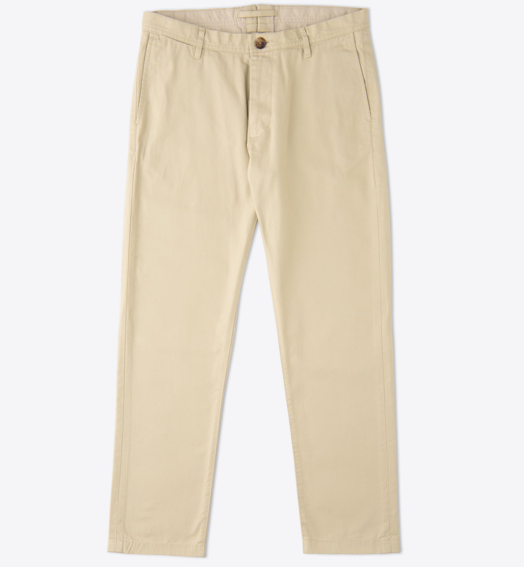 Sierra Beige Organic Cotton Chino - Custom Fit Pants