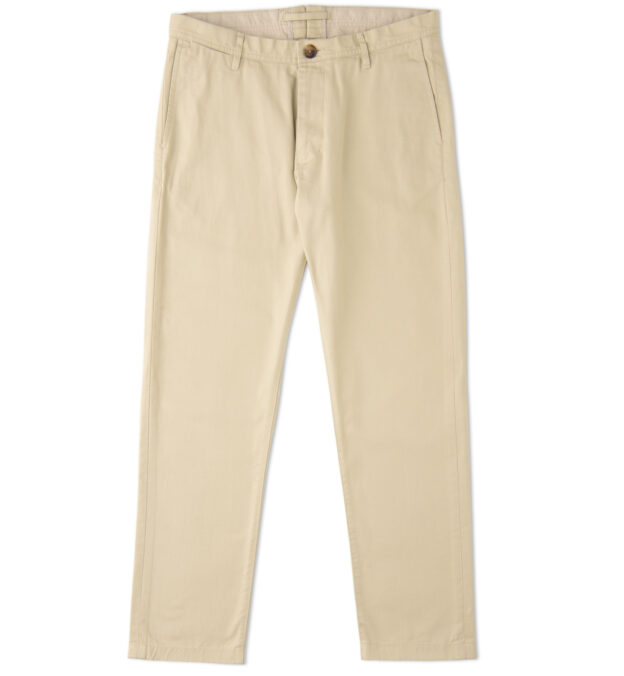 Sierra Beige Organic Cotton Chino - Custom Fit Pants
