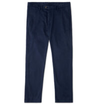 Shop Bowery Navy Peached Stretch Cotton Chino