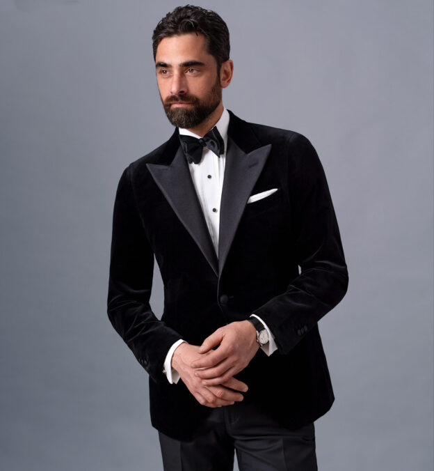 black velvet dinner jacket